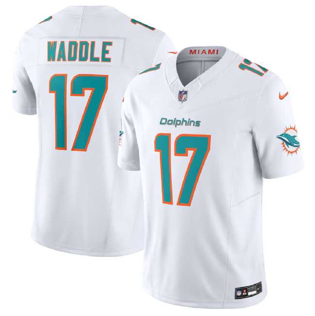 Men & Women & Youth Miami Dolphins #17 Jaylen Waddle White 2023 F.U.S.E Vapor Limited Stitched Jersey,We sell and wholesale Men & Women & Youth Miami Dolphins #17 Jaylen Waddle White 2023 F.U.S.E Vapor Limited Stitched Jersey on line form chian!